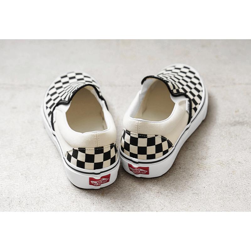 VANS ヴァンズ VN000EYEBWW CLASSIC SLIP-ON スニーカー Checkerboard BLACK / WHITE USA企画 スリッポン チェッカーボード クラシック【クーポン対象外】【T】｜waiper｜07