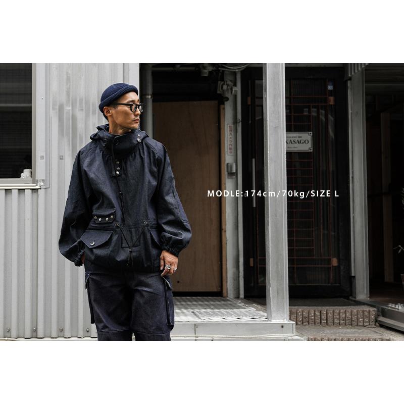 WAIPER.inc ROYAL NAVY スモックパーカ MADE FROM”OKAYAMA DENIM WAIPER.inc ROYAL NAVY スモックパーカ MADE FROM”OKAYAMA DENIM