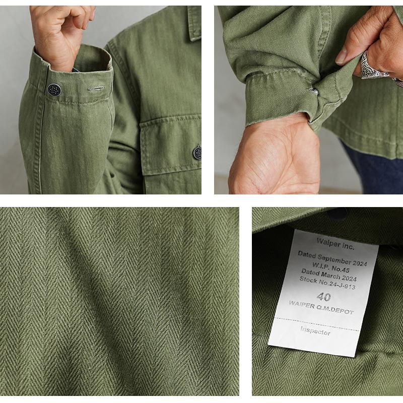 米軍 M-41 HBT コンバットジャケット WAIPER.inc 米軍 1940's U.S.ARMY M-41 HBT コンバットジャケット WAIPER