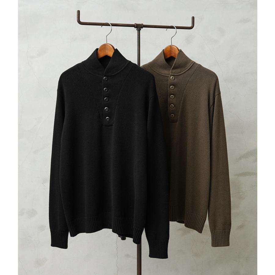 米軍 実物 5ボタンセーター ウール WAIPER.inc ワイパーインク 米軍 5ボタン コットンニット