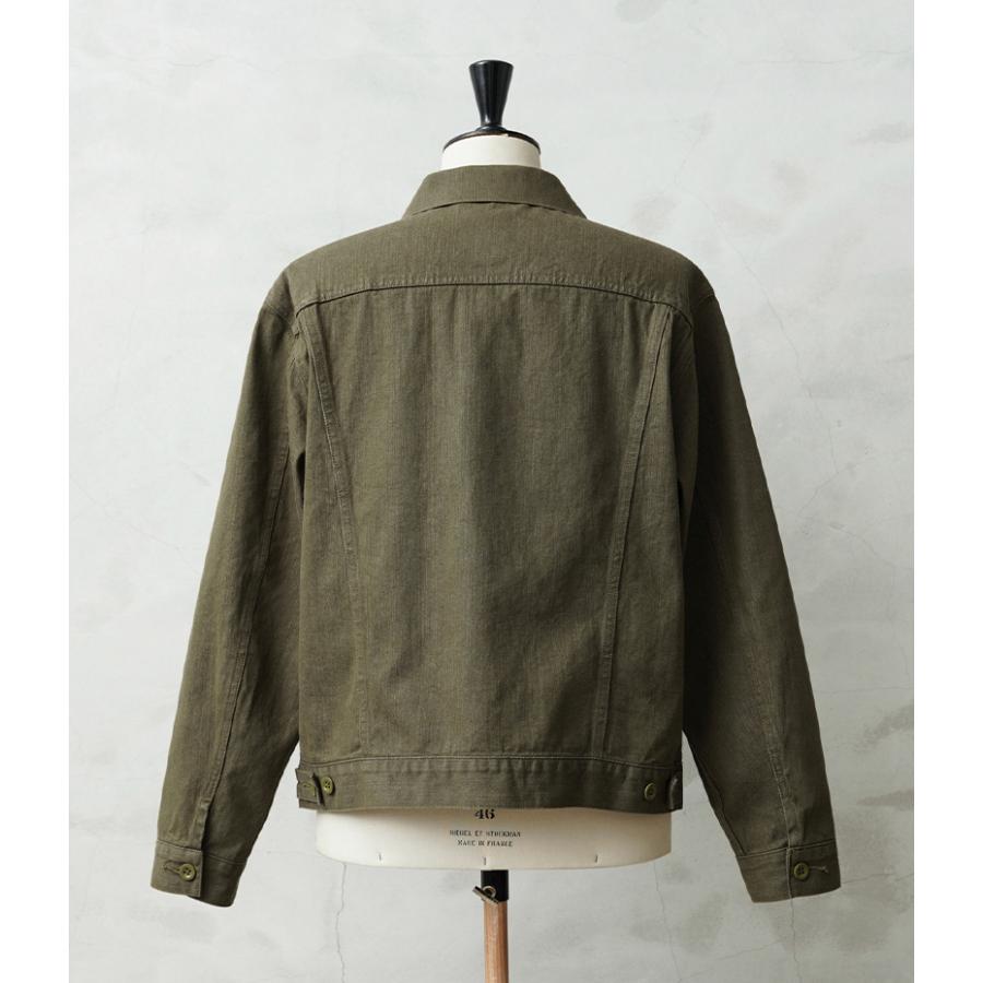 WAIPER.inc イギリス軍 ヴィンテージ グリーンデニム トラッカー