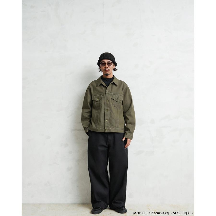 WAIPER.inc イギリス軍 ヴィンテージ グリーンデニム トラッカー