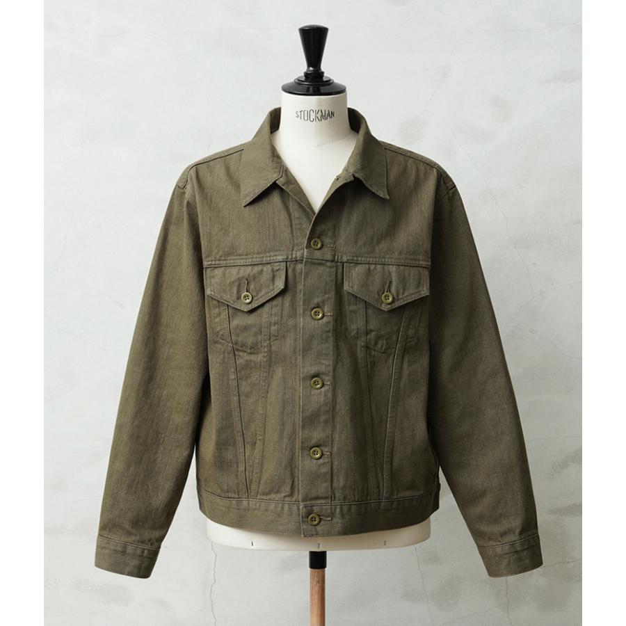 WAIPER.inc イギリス軍 ヴィンテージ グリーンデニム トラッカー