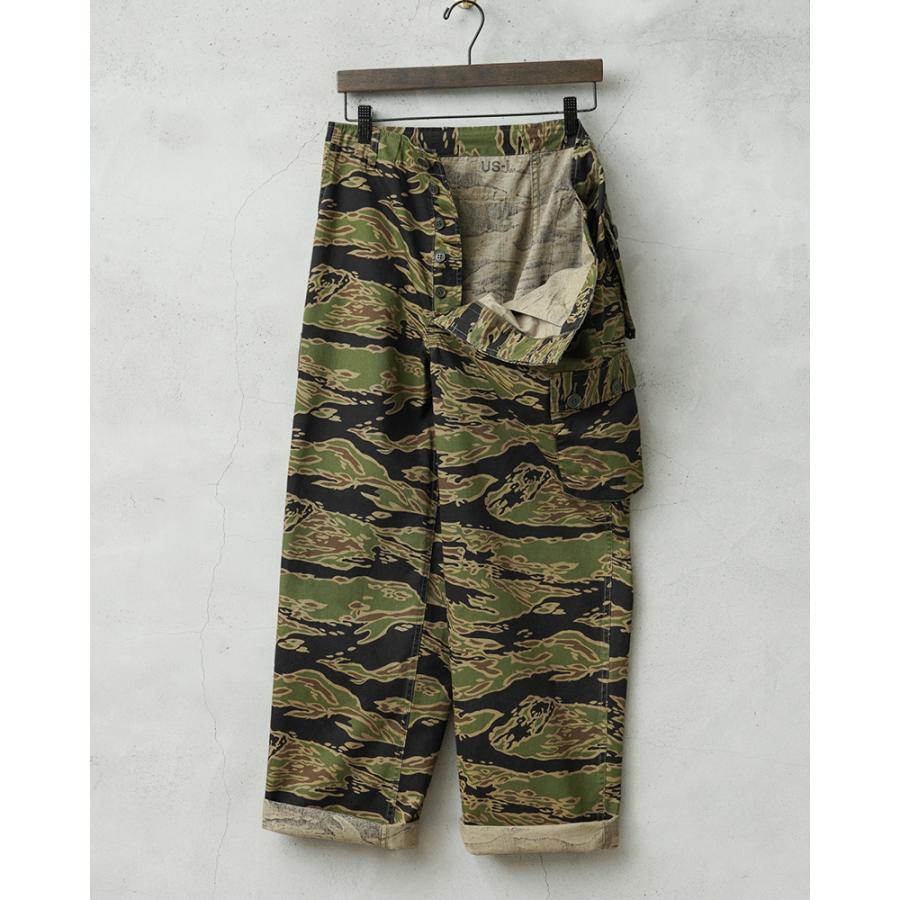 WAIPER.inc 米軍 タイガーストライプカモ カーゴトラウザー LATE WAR