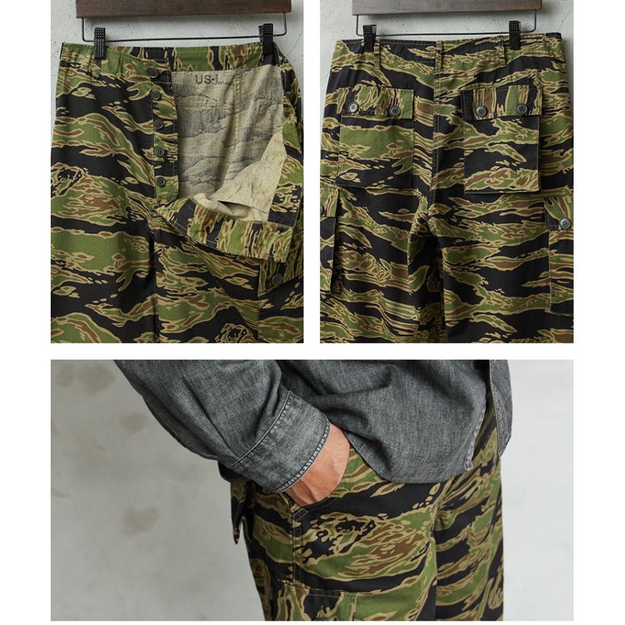 WAIPER.inc 米軍 タイガーストライプカモ カーゴトラウザー LATE WAR