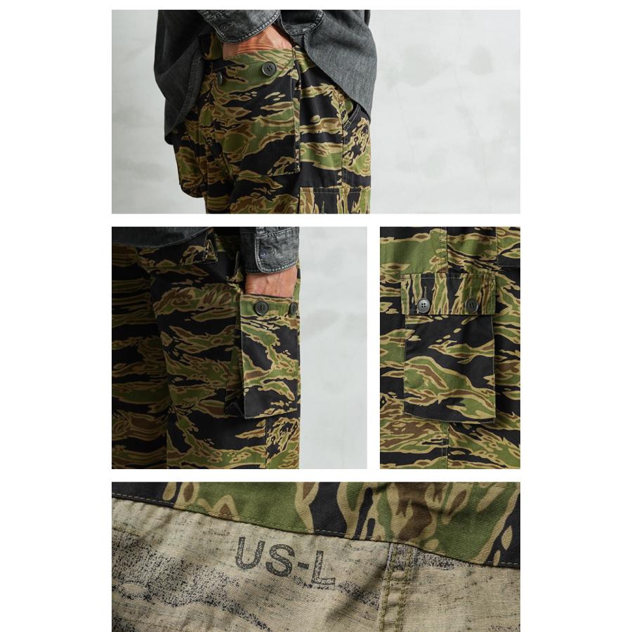 WAIPER.inc 米軍 タイガーストライプカモ カーゴトラウザー LATE WAR