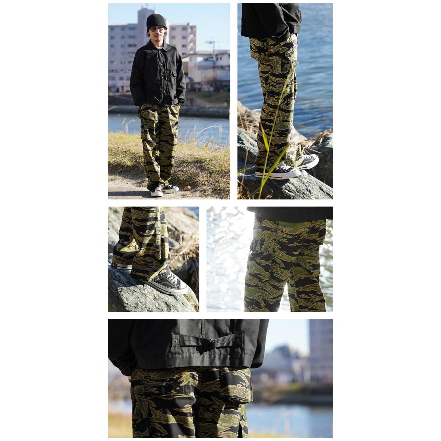 WAIPER.inc 米軍 タイガーストライプカモ カーゴトラウザー LATE WAR