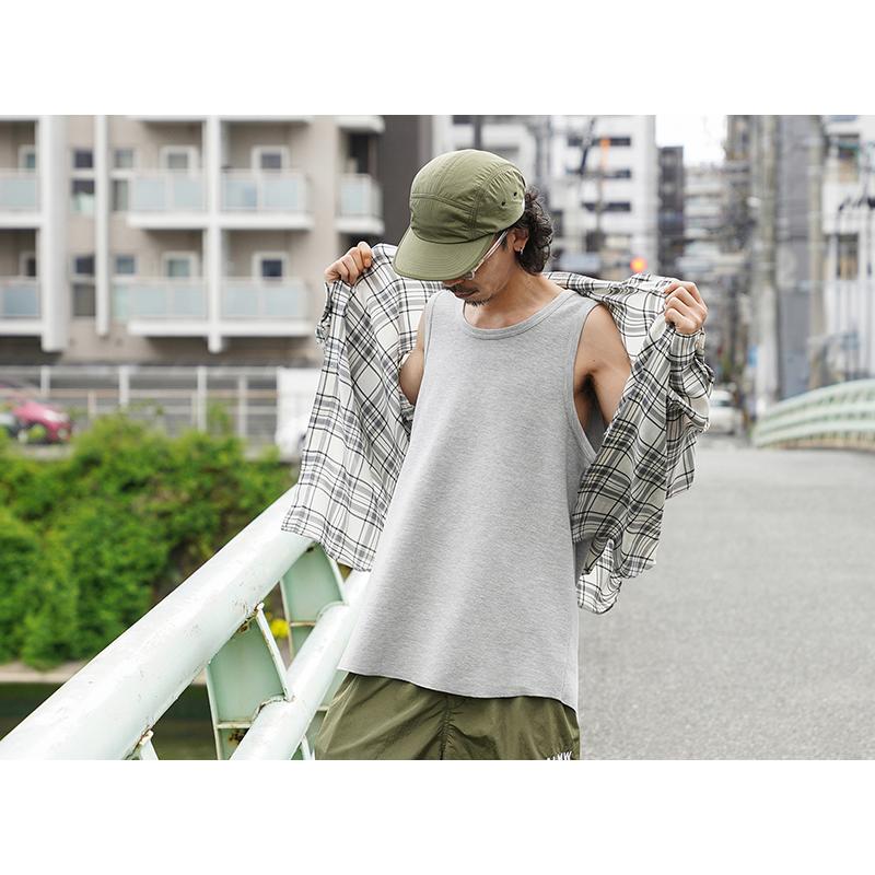 WAIPER.inc ワイパーインク フライス タンクトップ 無地 ノースリーブ