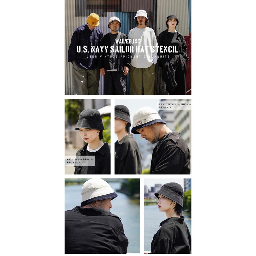 WAIPER.inc ワイパーインク 米軍 U.S.NAVY セーラーハット STENCIL