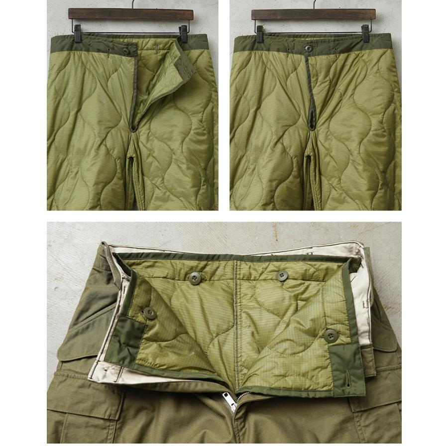 WAIPER.inc 米軍 M-65 フィールドパンツ キルティング ライナー