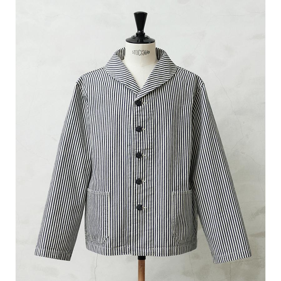 WAREHOUSE U.S. NAVYヒッコリープリズナージャケット WAIPER.inc ワイパーインク 米軍 U.S.NAVY PRISONER ヒッコリー