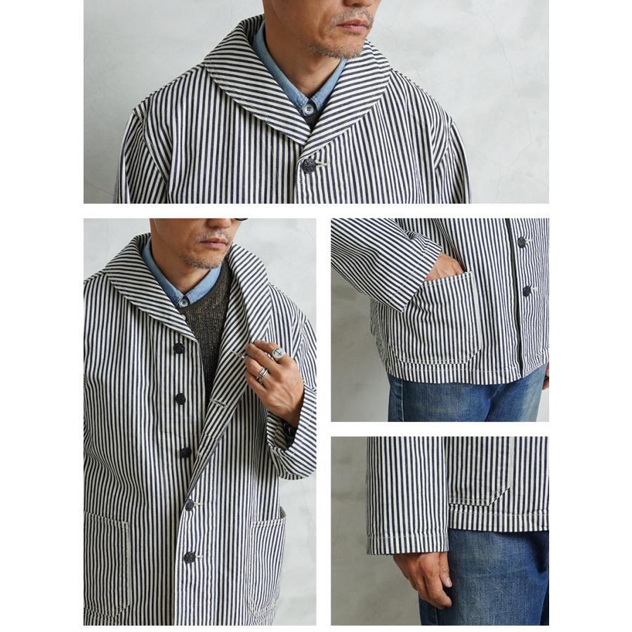 WAREHOUSE U.S. NAVYヒッコリープリズナージャケット WAIPER.inc ワイパーインク 米軍 U.S.NAVY PRISONER ヒッコリー