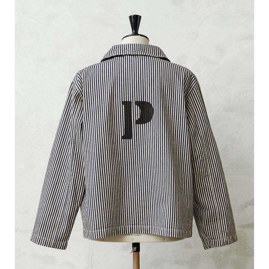 WAIPER.inc 米軍 U.S.NAVY PRISONER ヒッコリーショールカラー