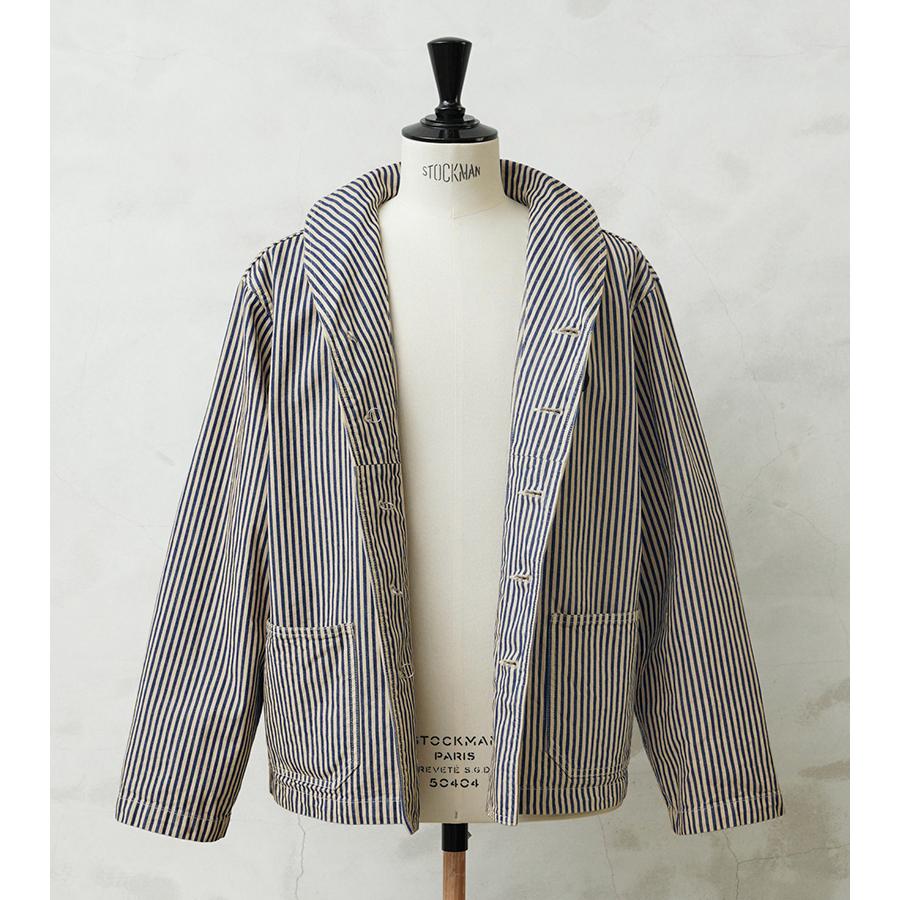 WAIPER.inc 米軍 U.S.NAVY PRISONER ヒッコリーショールカラー