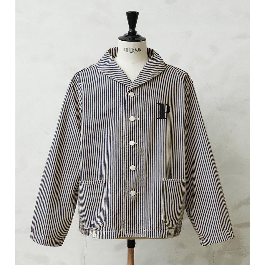 WAIPER.inc 米軍 U.S.NAVY PRISONER ヒッコリーショールカラー