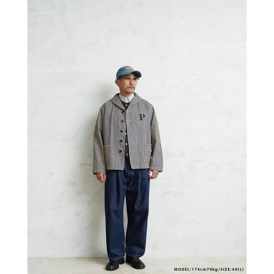 WAIPER.inc 米軍 U.S.NAVY PRISONER ヒッコリーショールカラー