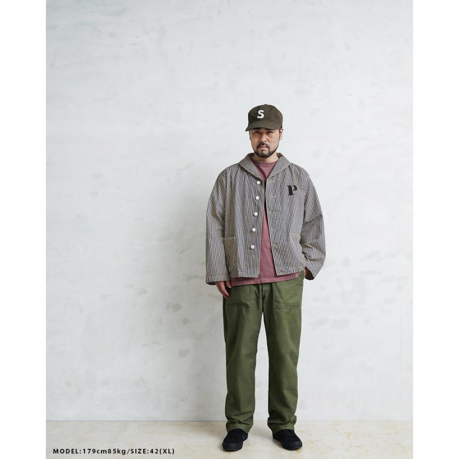 WAIPER.inc 米軍 U.S.NAVY PRISONER ヒッコリーショールカラー