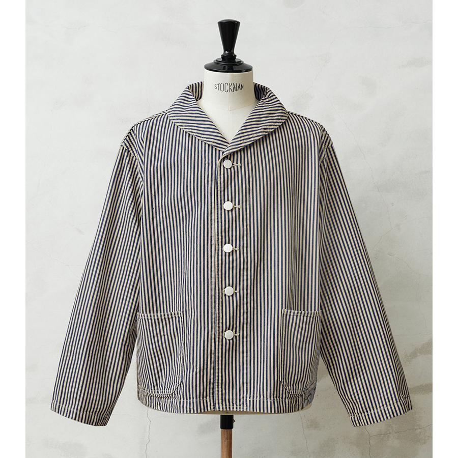 WAIPER.inc 米軍 U.S.NAVY PRISONER ヒッコリーショールカラー