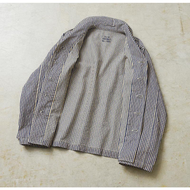 WAIPER.inc 米軍 U.S.NAVY PRISONER ヒッコリーショールカラー