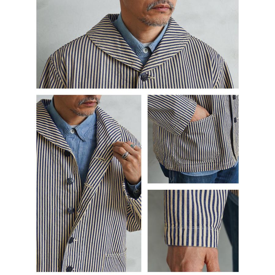 WAIPER.inc 米軍 U.S.NAVY PRISONER ヒッコリーショールカラー