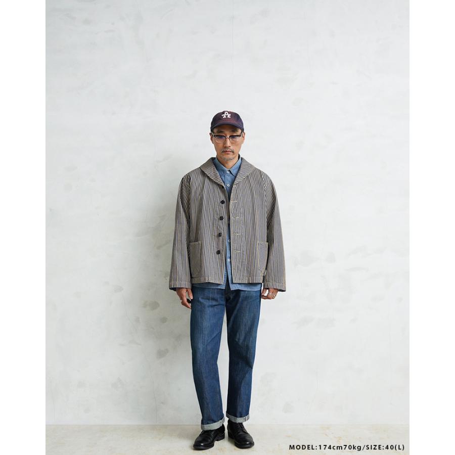WAIPER.inc 米軍 U.S.NAVY PRISONER ヒッコリーショールカラー