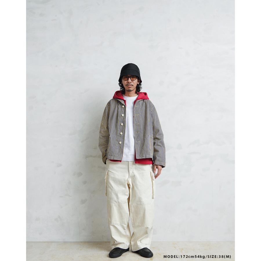 WAIPER.inc 米軍 U.S.NAVY PRISONER ヒッコリーショールカラー