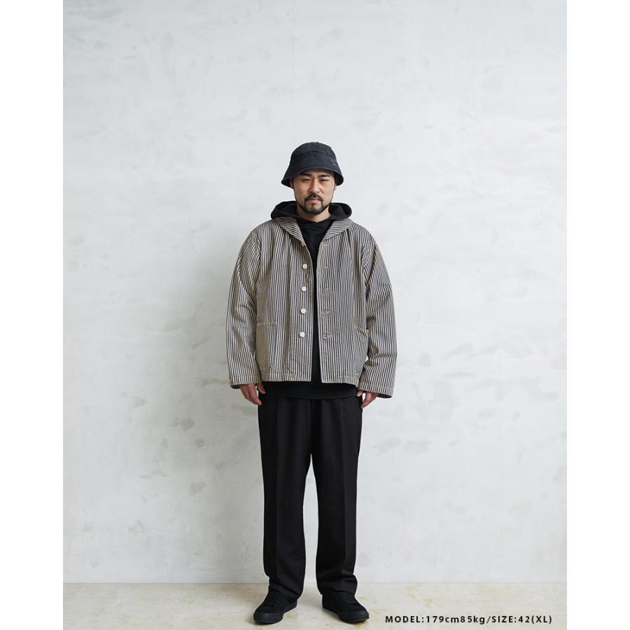 WAIPER.inc 米軍 U.S.NAVY PRISONER ヒッコリーショールカラー