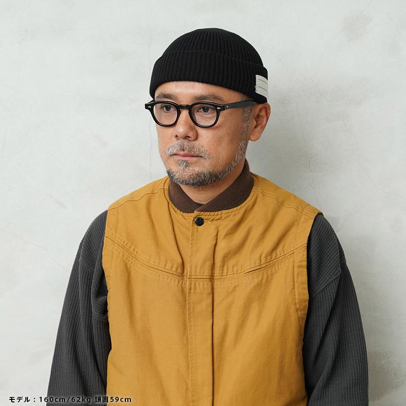 ワイパーインク　ニットキャップ　ブラック　新品 WAIPER.inc ワイパーインク U.S.NAVY ワッチキャップ REGULAR SOLID
