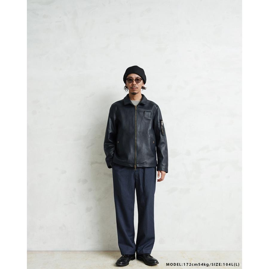 WAIPER.inc フランス軍 70's レザーフライトジャケット【WP1140