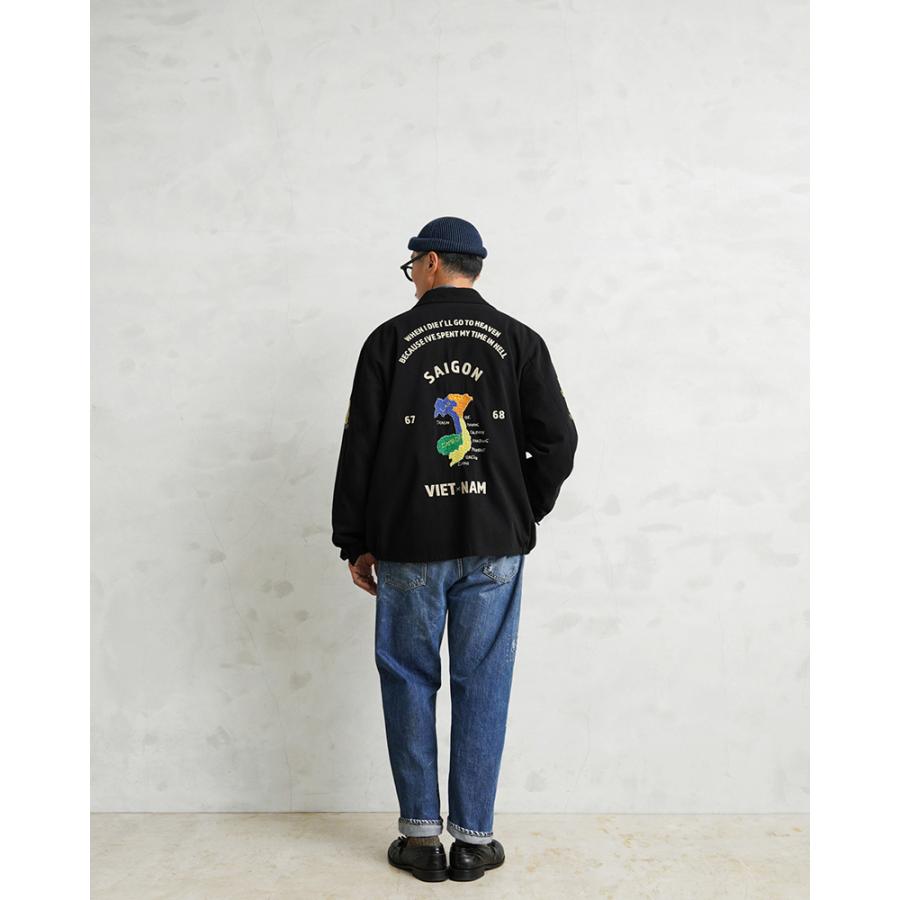 完売★タグ付き★ワイパーインク★ベトジャン★ブラック★L★WP115 WAIPER.inc WAIPER.inc SOUVENIR VIETNAM JACKET ベトナムジャケット