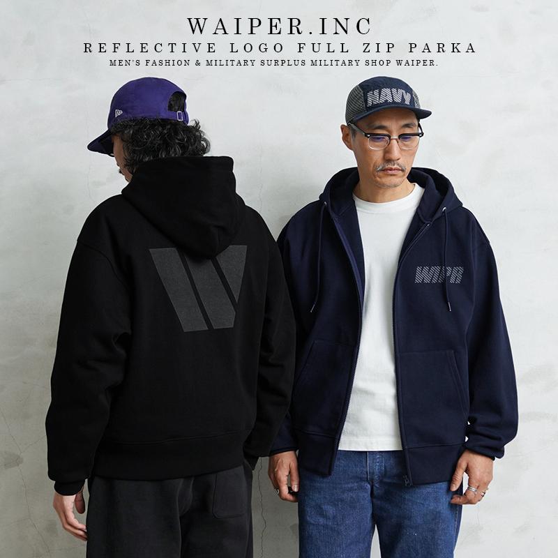 WAIPER.inc ワイパーインク REFLECTIVE LOGO フルジップパーカー