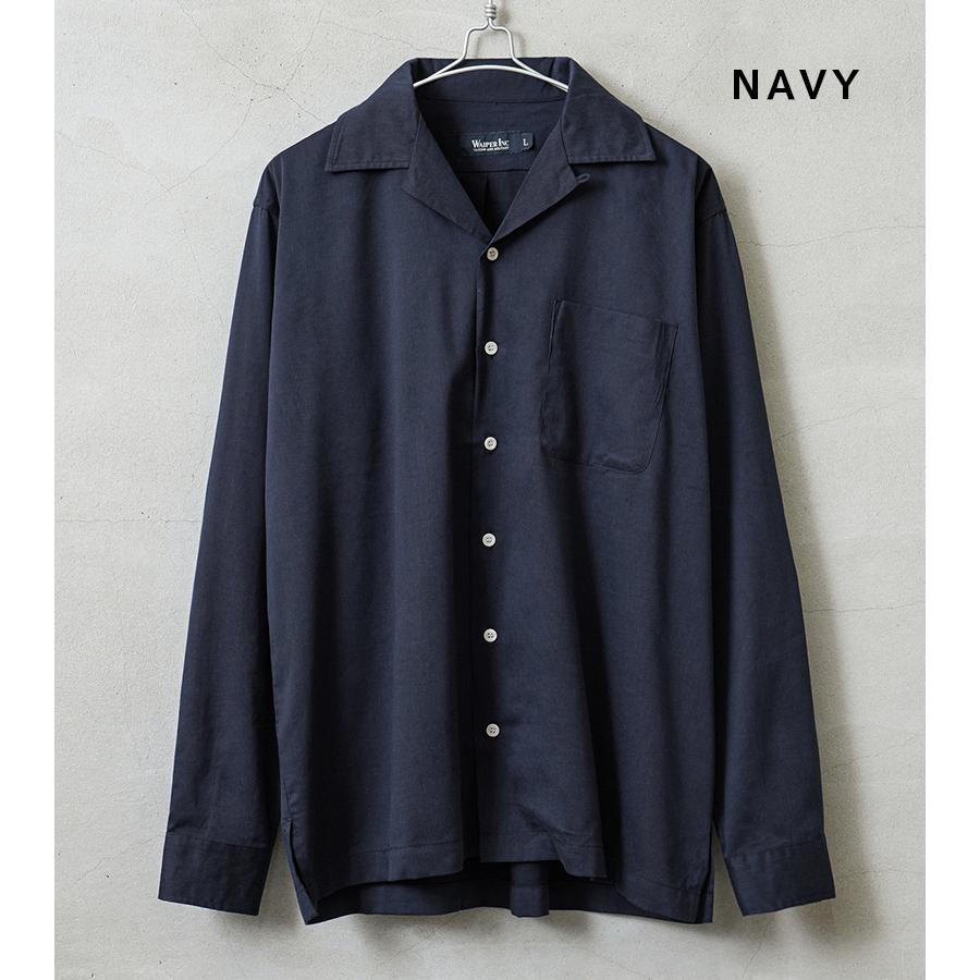 WAIPER.inc ワイパーインク コットンレーヨン オープンカラー L/S