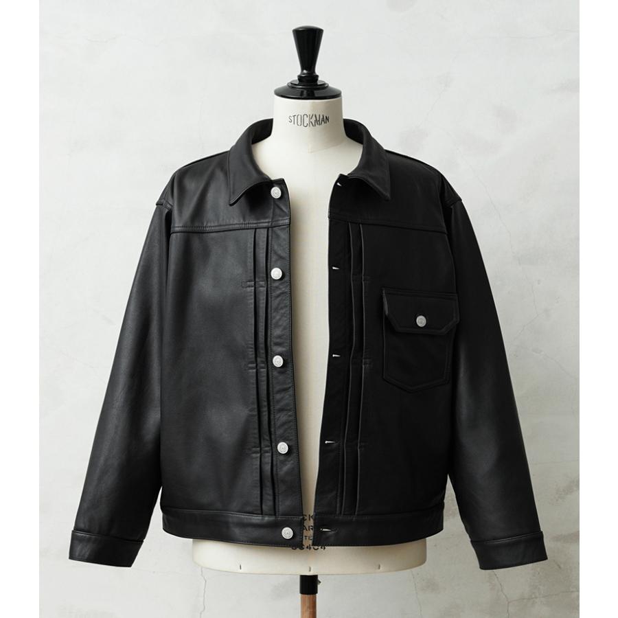 WAIPER.inc ワイパーインク カウレザー トラッカージャケット based on