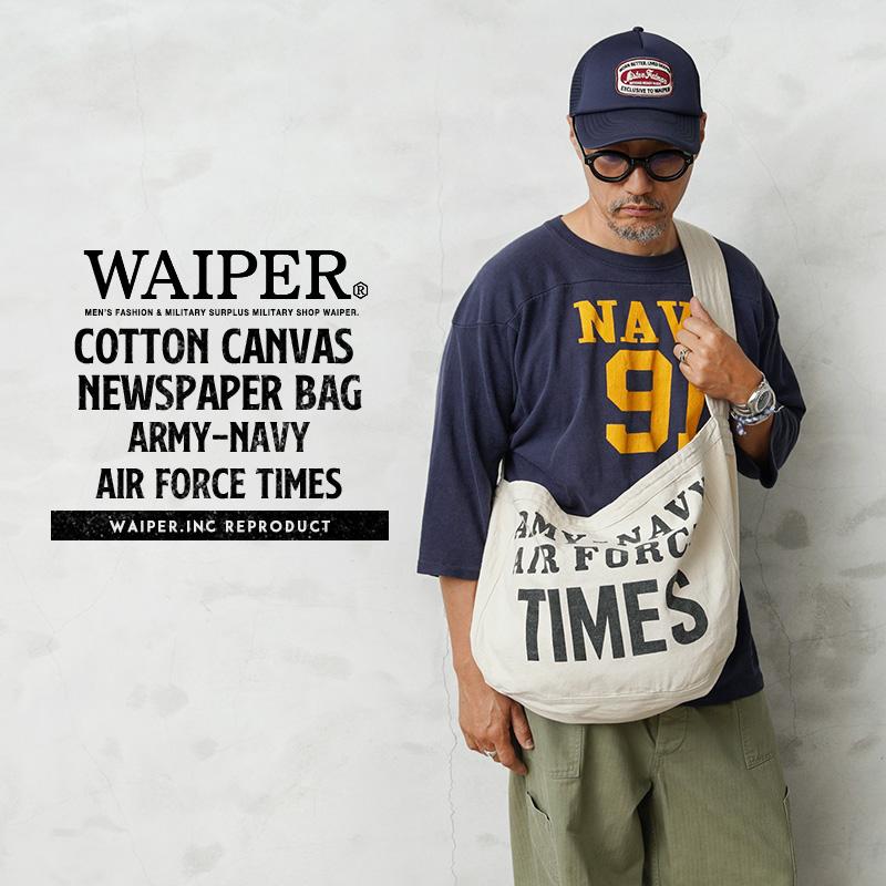 WAIPER.inc ワイパーインク コットンキャンバス ニュースペーパー 