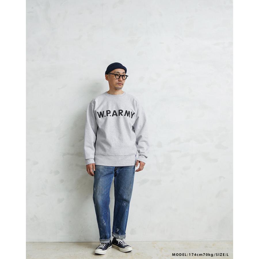 WAIPER.inc ワイパーインク “W.P.ARMY” USコットン スウェットシャツ 