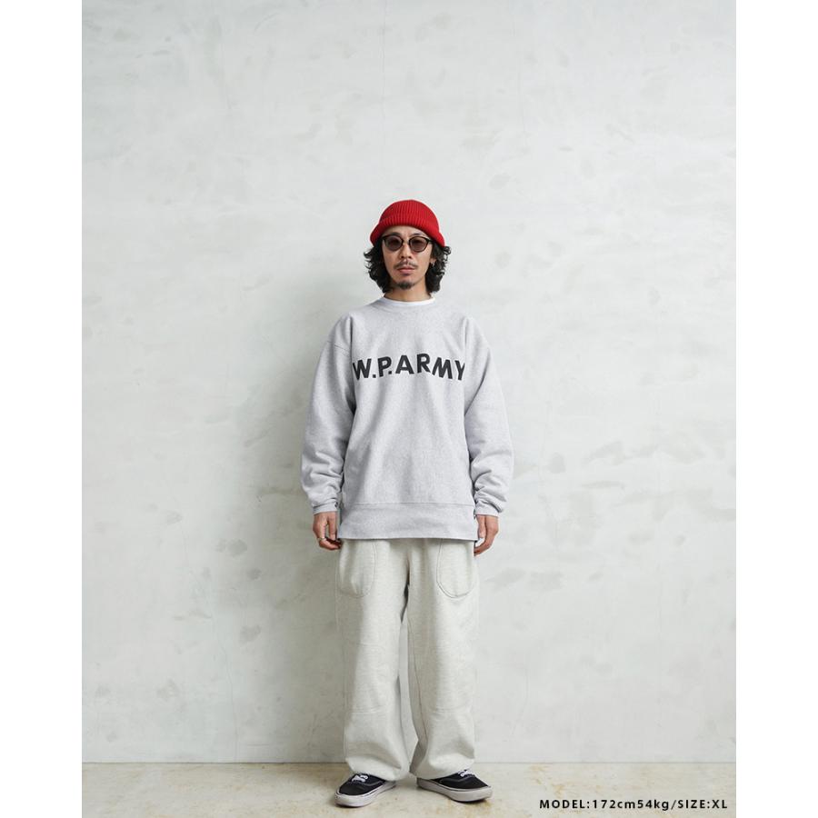 WAIPER.inc ワイパーインク “W.P.ARMY” USコットン スウェットシャツ 