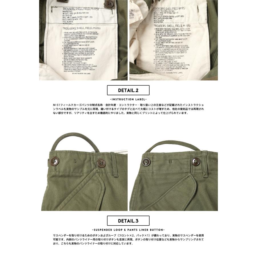 WAIPER.inc 米軍 M-51フィールドカーゴパンツ 日本製 軍パン