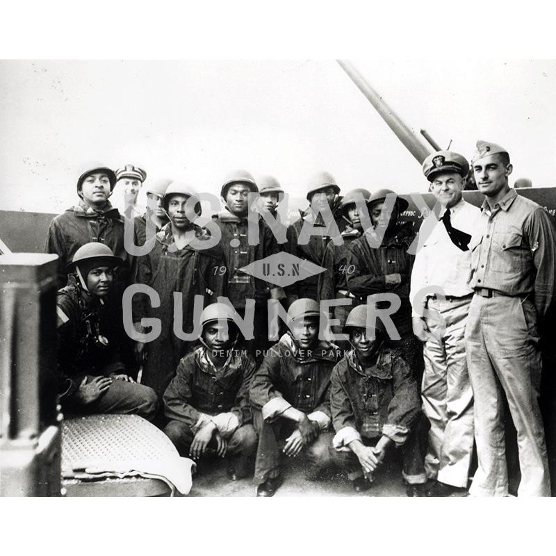 WAIPER.inc 米軍 1940's U.S.NAVY デニム プルオーバー GUNNERS