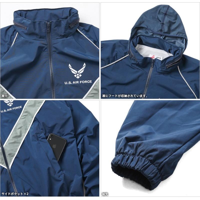 実物 新品 デッドストック 米軍 U.S.AIR FORCE PTU ジャケット NAVY