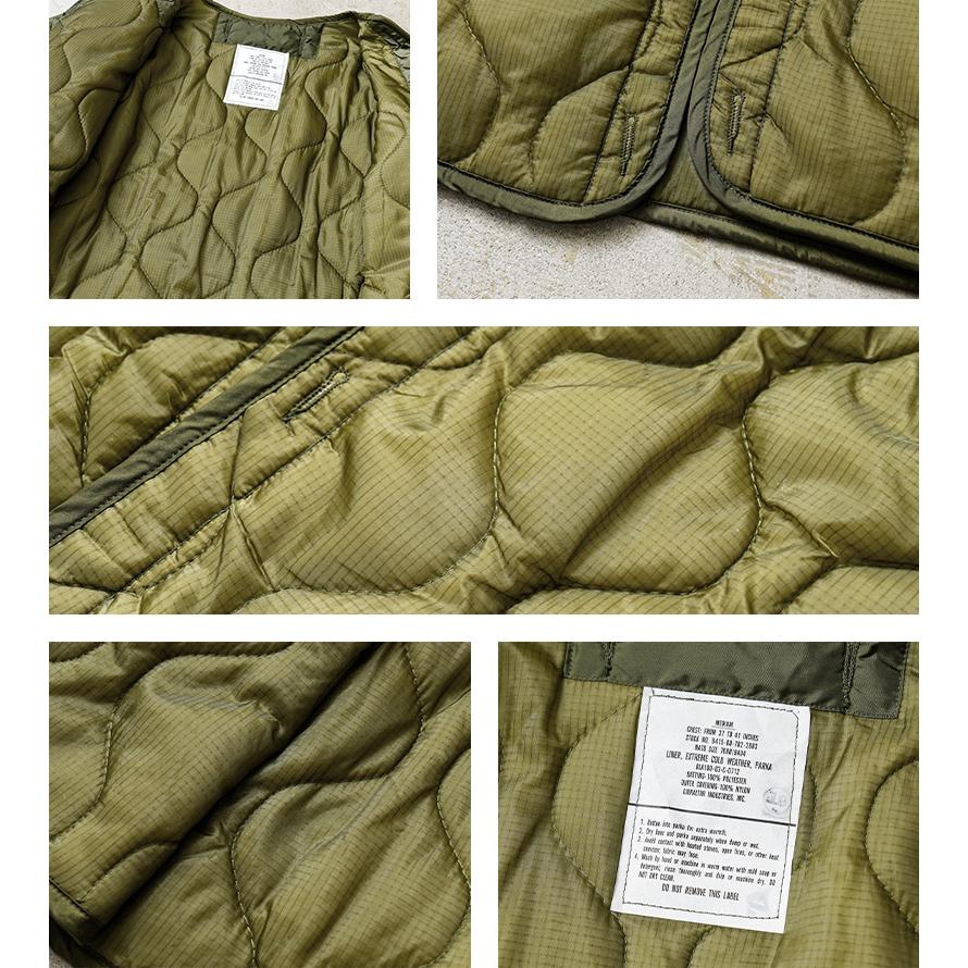 実物 新品 デッドストック 米軍 M-65 モッズコート用ライナー リップス