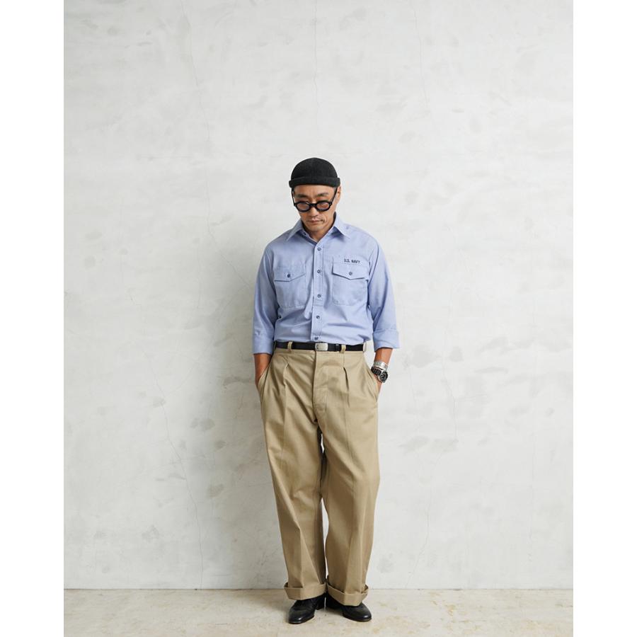 MILITARY 実物 新品 デッドストック 米軍 U.S.NAVY シャンブレー MILITARY 実物 新品 デッドストック 米軍 U.S.NAVY シャンブレー