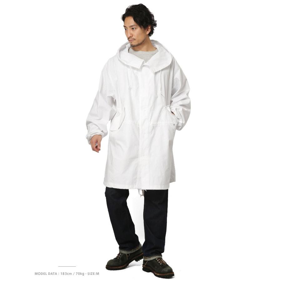 MILITARY 実物 米軍 スノーカモ モッズコート USED コットン100