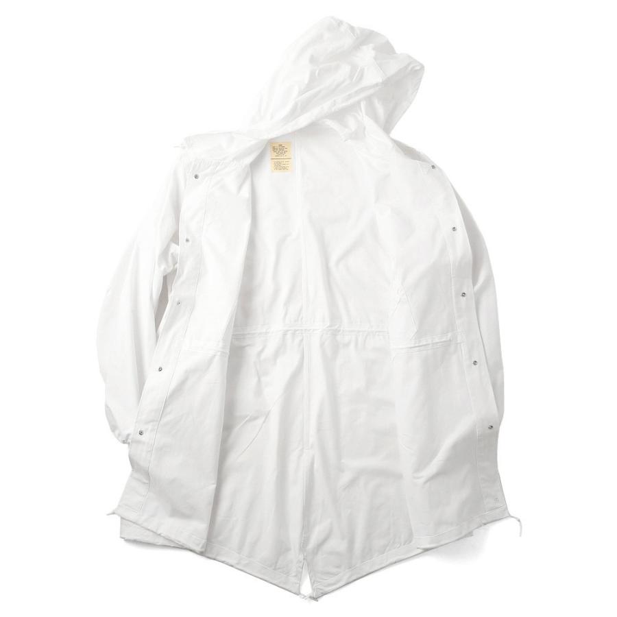 PJ MARK スノーカモ フィッシュテールコート MILITARY 実物 米軍 スノーカモ モッズコート USED コットン100
