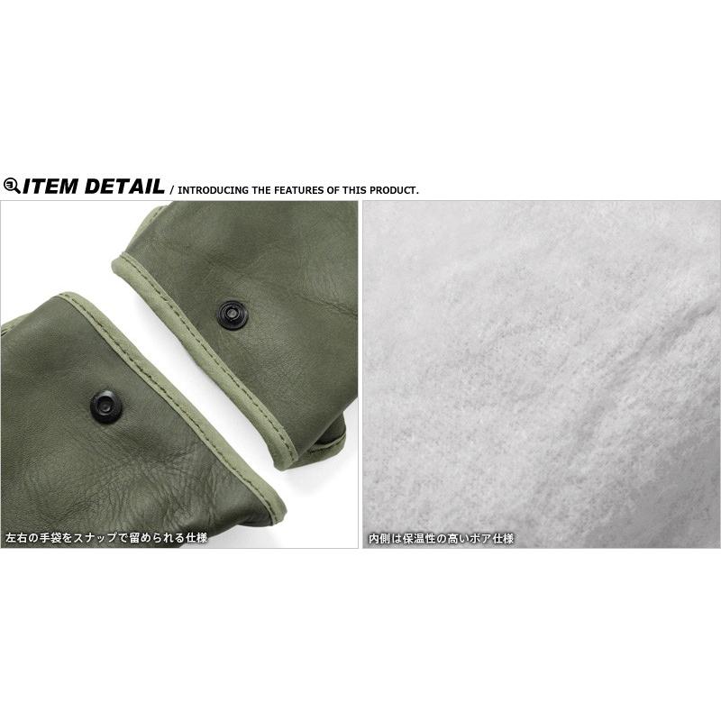 ヴィンテージ レザー グローブ メンズ フランス 再入荷【デッドストック】フランス軍 レザー グローブ (ブラック