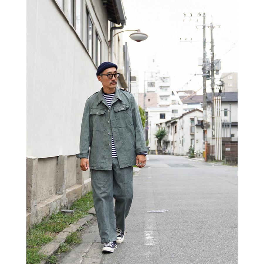 MILITARY 実物 USED スイス軍 前期型 デニム ワークジャケット MILITARY 実物 USED スイス軍 前期型 デニム ワークジャケット