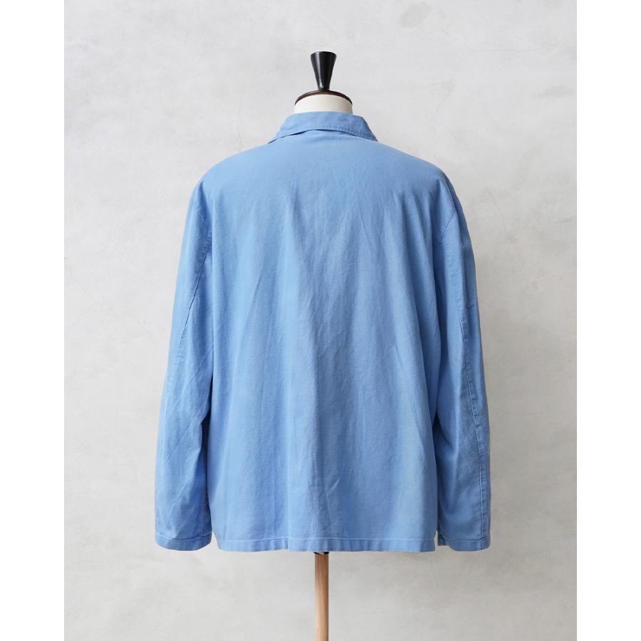 MILITARY 実物 USED ドイツ軍 パジャマシャツ ライトブルー