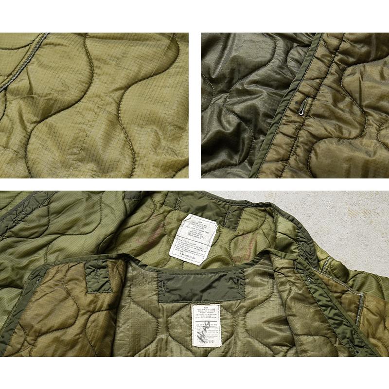 実物 USED 米軍 M-65 モッズコート用ライナー リップストップ