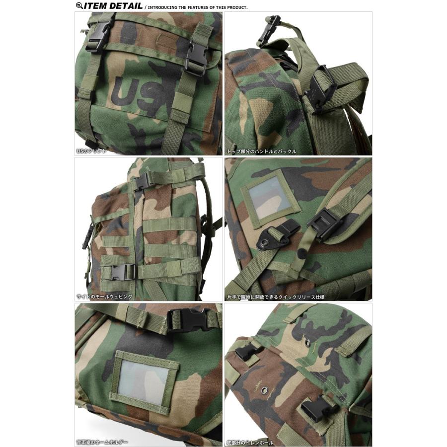 実物 新品 米軍 MOLLE II 3DAY アサルトパック WOODLAND デッド ...