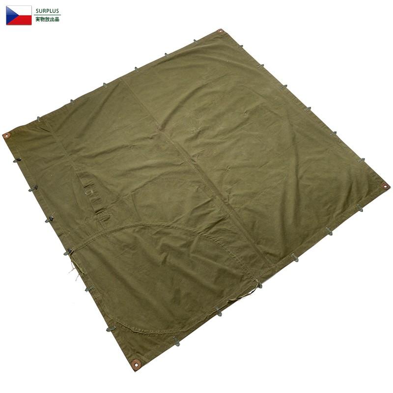 MILITARY 実物 チェコ軍 1950's テントシェル USED ミリタリー MILITARY 実物 チェコ軍 1950's テントシェル USED ミリタリー