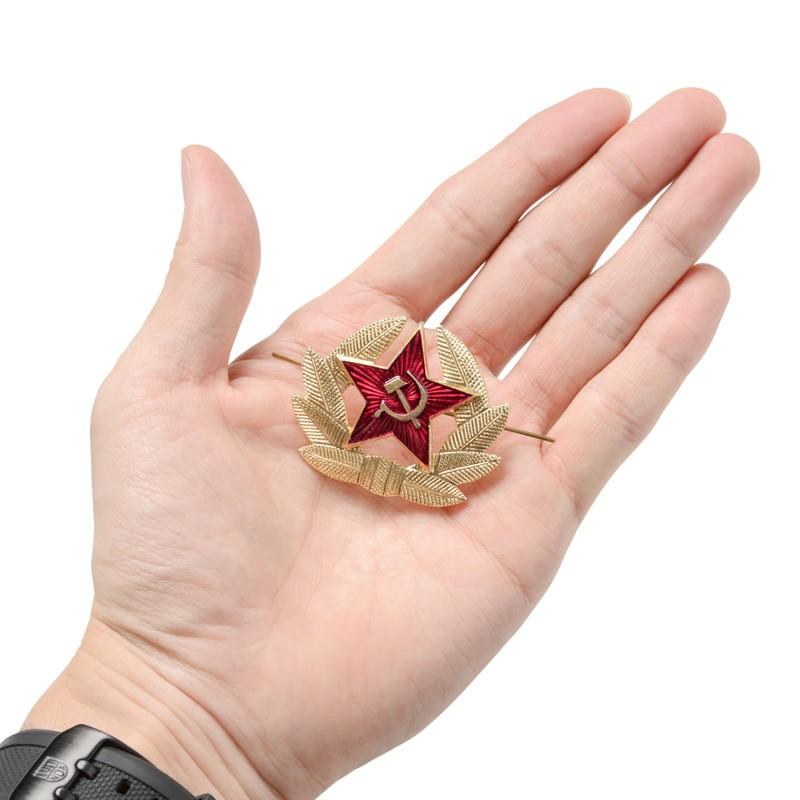 MILITARY（ミリタリー） 新品 ロシア軍実物製造工場製 帽章 金属